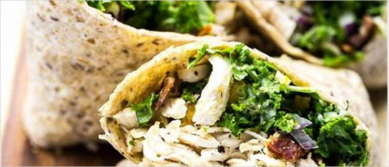 Chicken and kale wrap